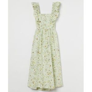 H&M wildflower collection poplin dress